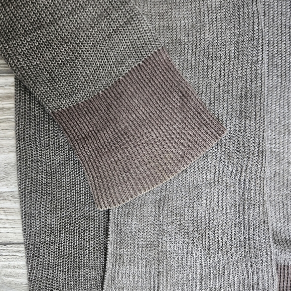 Allsaints Grey Brown Linen Cardigan Size Small - Picture 5 of 10